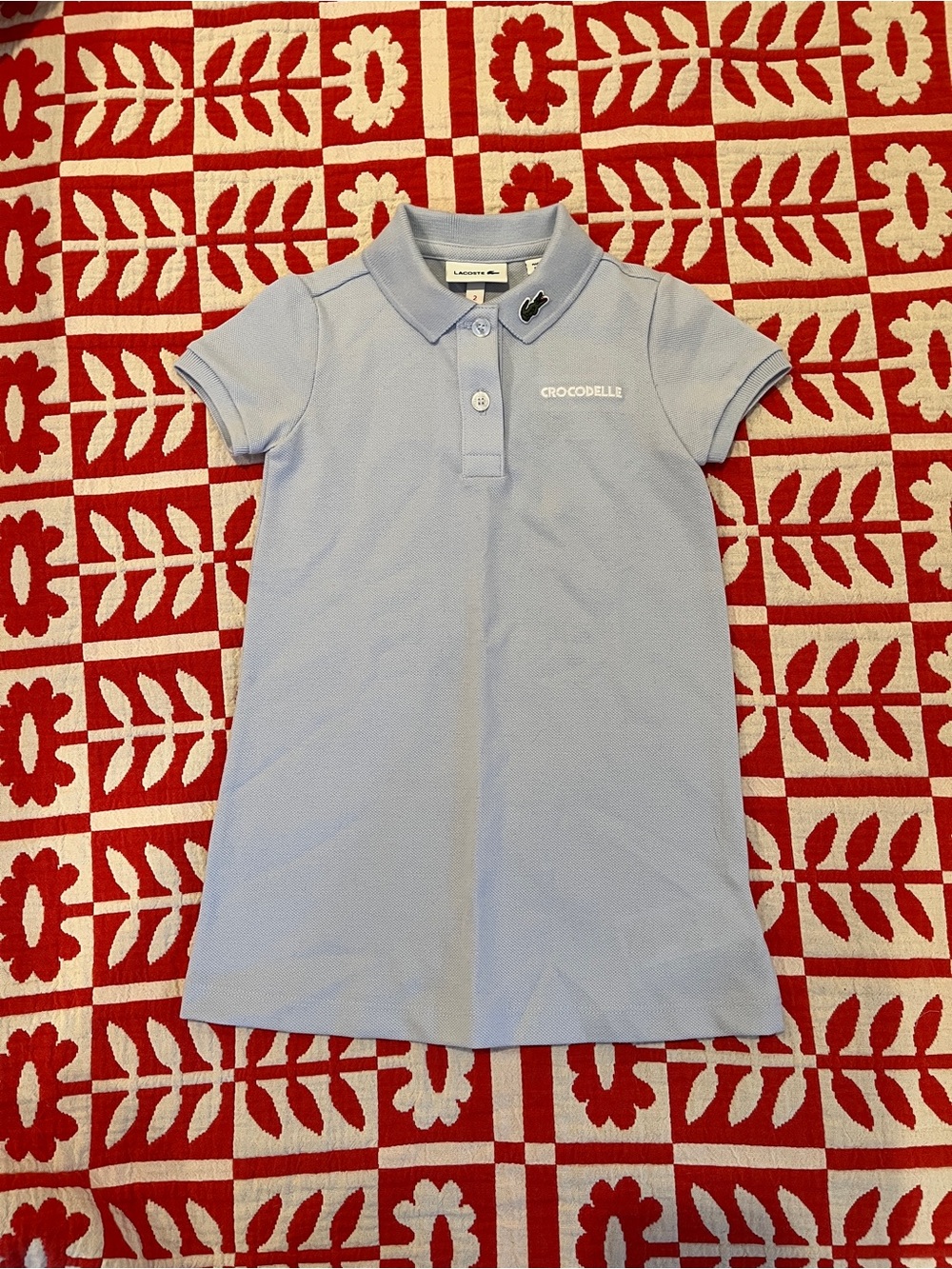 Lacoste Light Blue Polo Shirt with Crocodile Patch